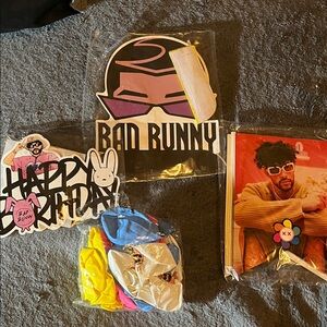 Colorful Party Decoration Set with Stickers